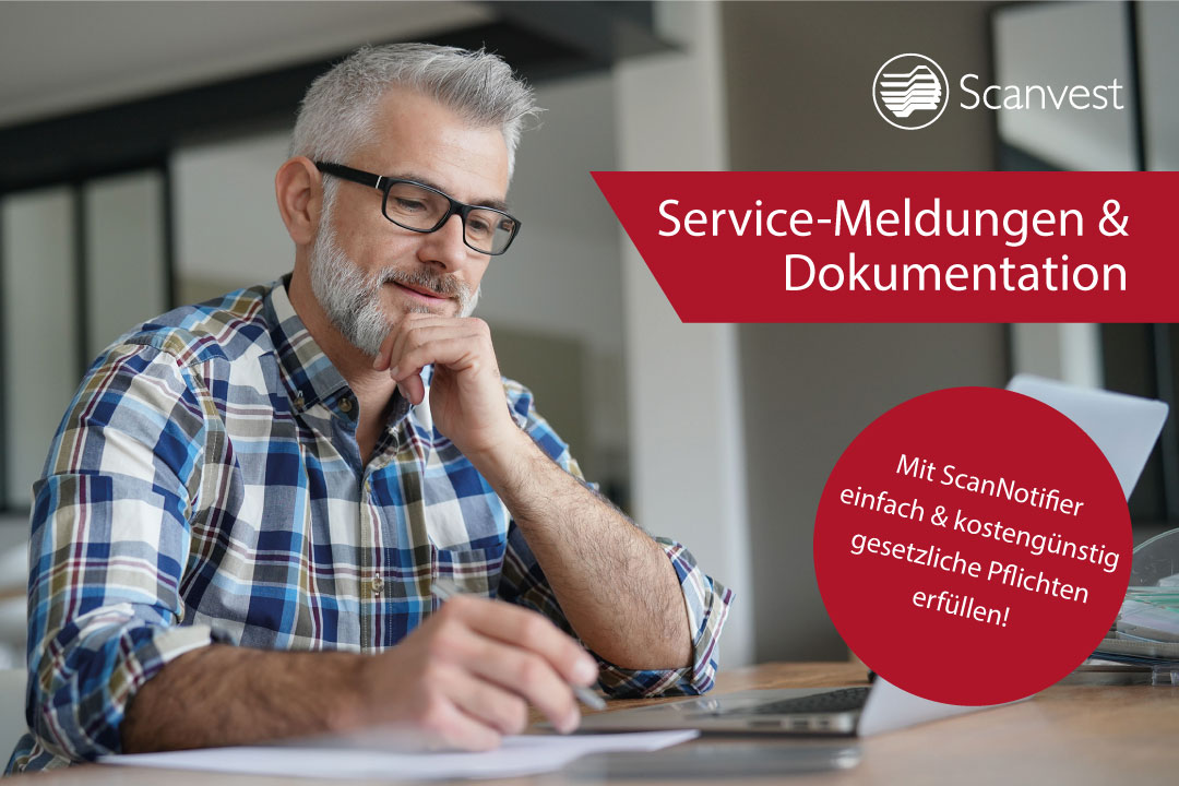 ScanNotifier für Service-Meldungen und Dokumentation